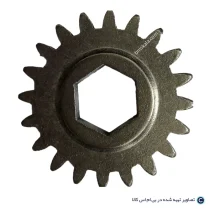 چرخ دنده 6ضلعی گیربکس موتور ساید کرکره